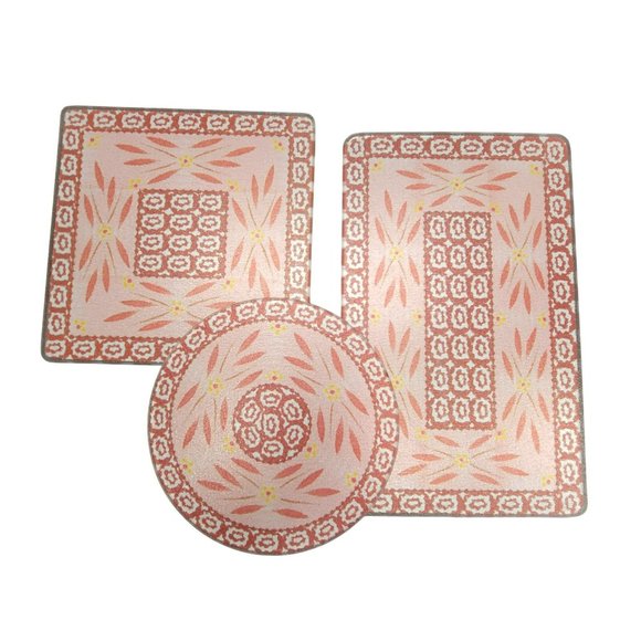 Temp-tations Old World Red Trivet Hot Plate Silicone Mat Lot by Tara PD045 - Picture 5 of 7